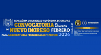 Convocatoria de admisi&oacute;n para las licenciaturas presenciales y mixtas febrero 2026.